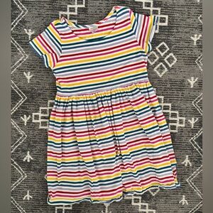 Hanna Andersson girls rainbow stripe dress size 6/7